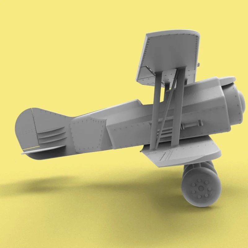 Jet Biplane 3D print model 3D Print Model .c4d .max .obj .3ds .fbx .stl .blend 