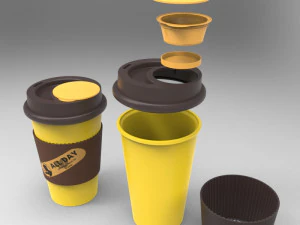 Bicchiere con sovrapprezzo modello stampato in 3D Modello di stampa 3D