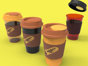 Tumbler with extra charge 3D print model 3D Принт Модель
