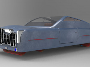 Sci-Fi Car 3D print model 3D 打印模型