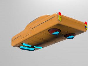 Sci-Fi Car 3D print model 3D 打印模型