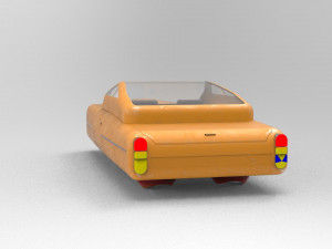 Sci-Fi Car 3D print model 3D 打印模型