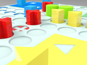 Ludo game board 3D Print Model