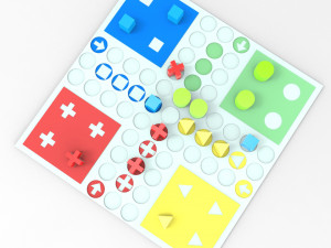 Ludo game board 3D Print Model