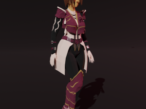 Low poly character woman the Dancer 3D Модель