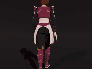 Low poly character woman the Dancer 3D Модель