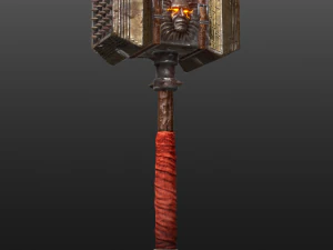 Marteau de combat Modèle 3D