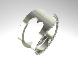 Heart ring 3Dプリントモデル