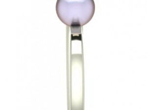 Ring with pearl 3D 프린트 모델