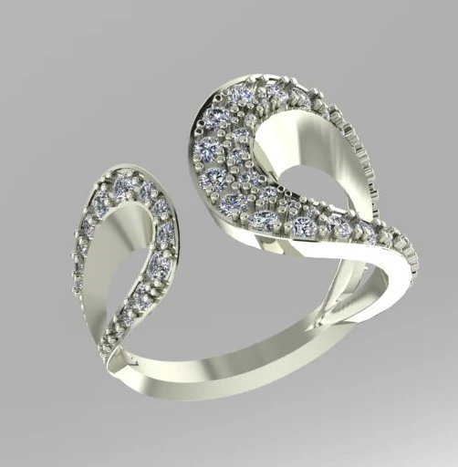 DIAMOND RING 3D Print Model .c4d .max .obj .3ds .fbx .stl .blend