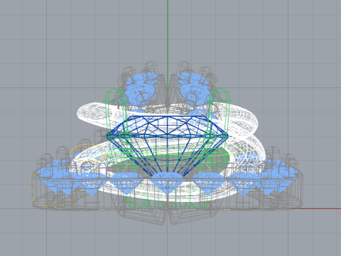 Gold pendant 3D 프린트 모델