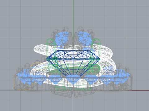 Gold pendant 3D Print Model