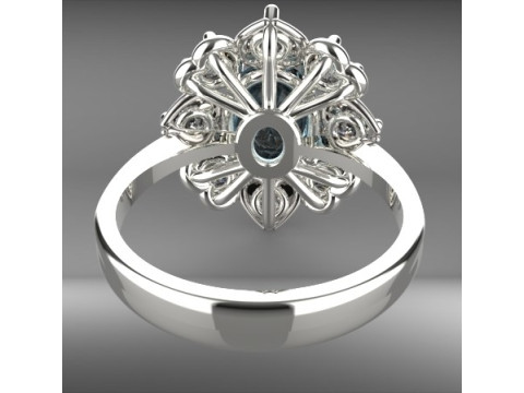 Acquamarine ring Modelo de Impressão 3D