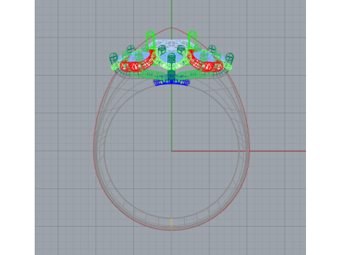 Acquamarine ring Modelo de Impressão 3D