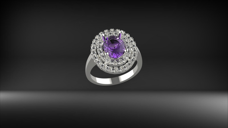 Modern ring 3D प्रिंट मॉडल .c4d .max .obj .3ds .fbx .stl .blend 