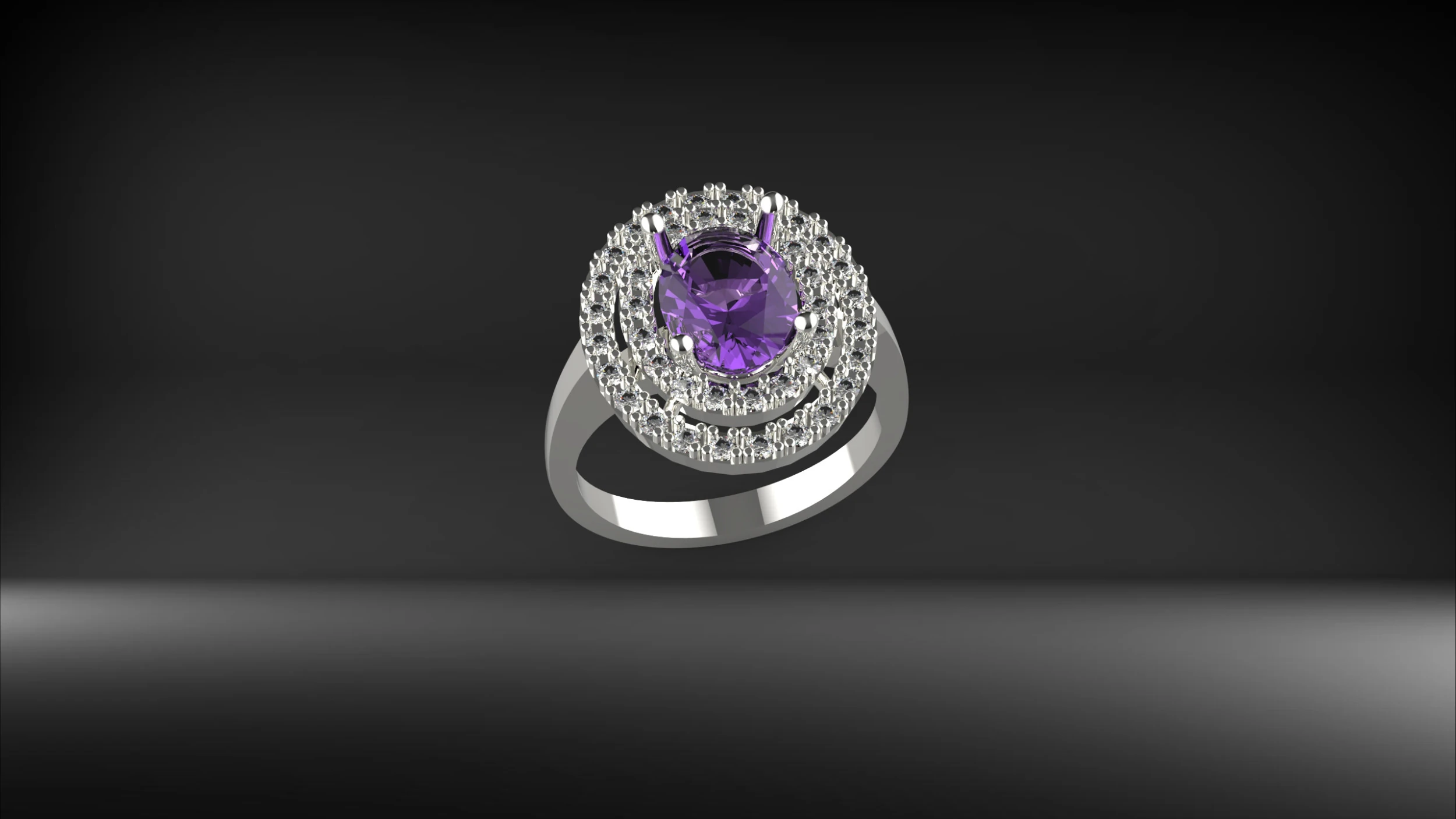 Modern ring 3D Print Model .c4d .max .obj .3ds .fbx .stl .blend 