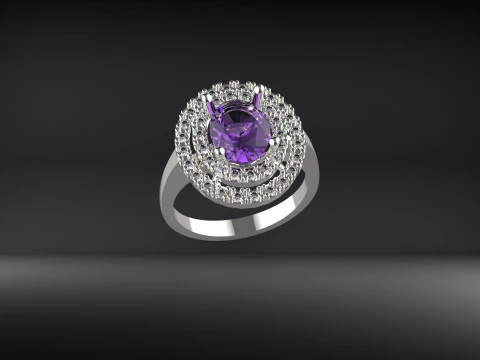 Nowoczesny pierścionek Model do druku 3D