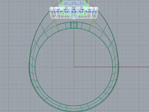 レディースリング 3Dプリントモデル
