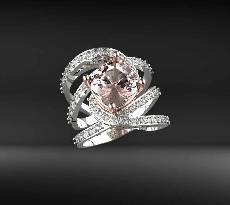 Braiding ring 3D प्रिंट मॉडल .c4d .max .obj .3ds .fbx .stl .blend 
