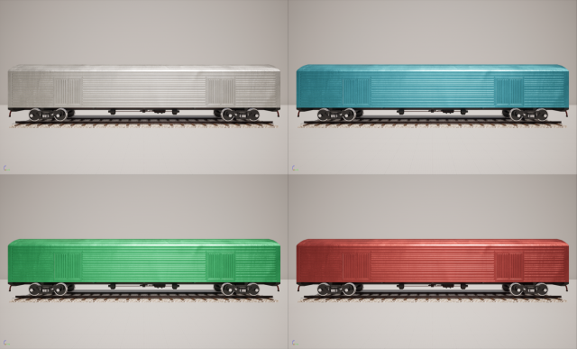 Animated game-ready Boxcar 3D 모델 .c4d .max .obj .3ds .fbx .stl .blend 