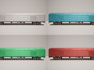 Animated game-ready Boxcar 3D मॉडल