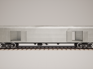 Animated game-ready Boxcar 3D 모델