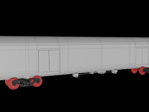 Animated game-ready Boxcar 3D 모델
