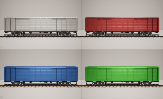 Animated game-ready BoxcarV0 Modelo 3D .c4d .max .obj .3ds .fbx .stl .blend 
