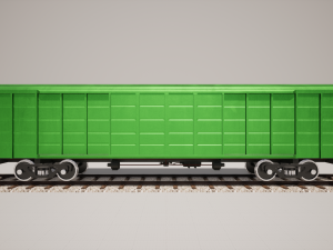 Animated game-ready BoxcarV0 Modelo 3D