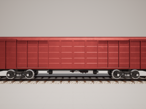 Animated game-ready BoxcarV0 Modelo 3D