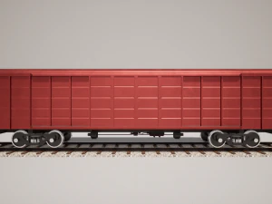 Animated game-ready BoxcarV0 3D Model