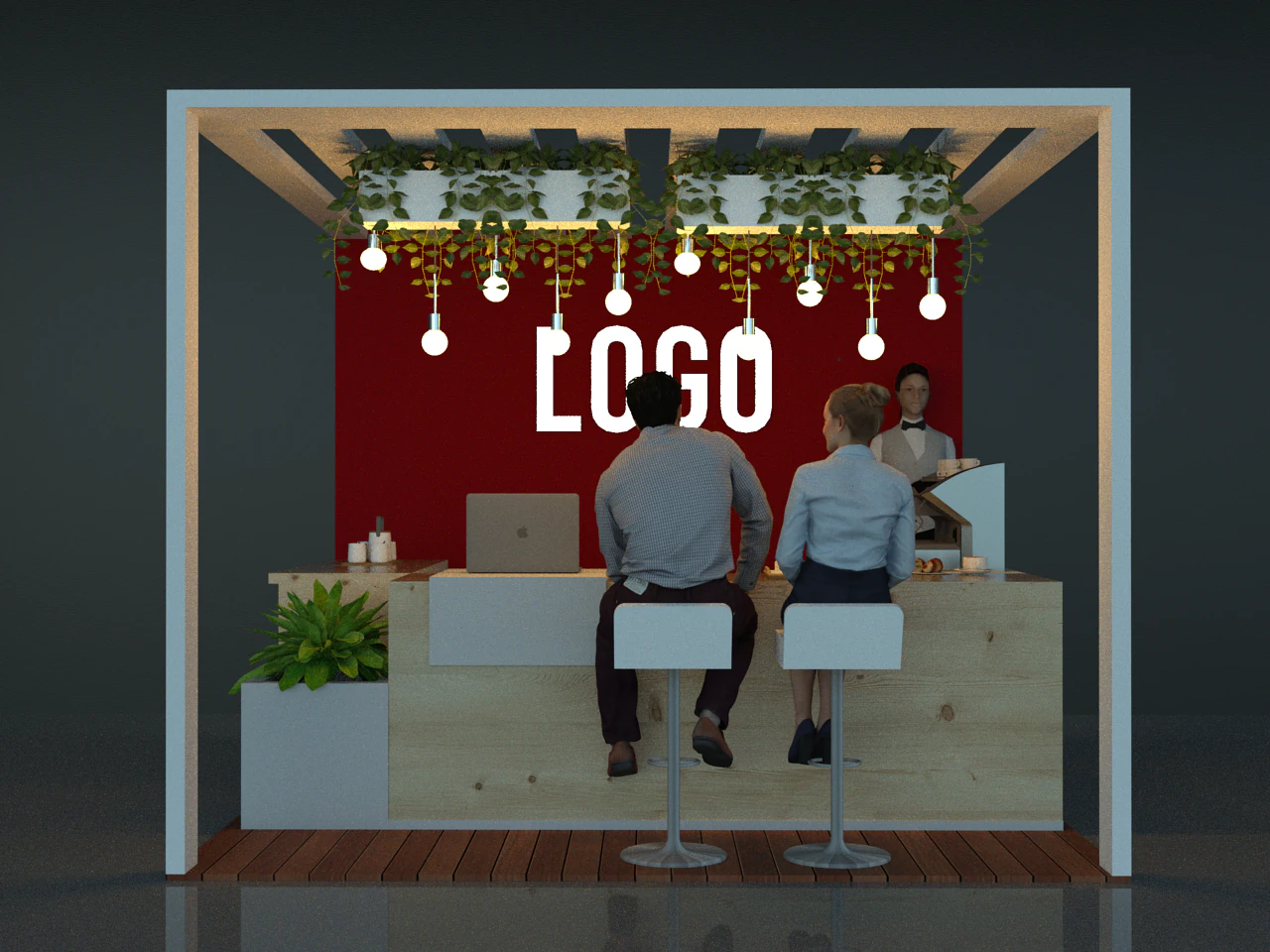 Stand 2 3D Model .c4d .max .obj .3ds .fbx .stl .blend 