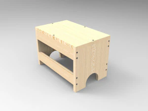 Rafa-Hocker 3D Modell