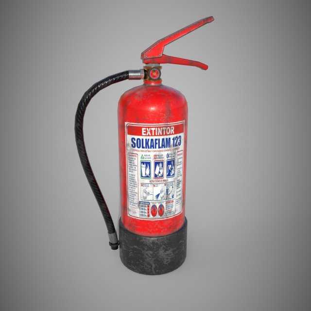 Extinguisher 3D मॉडल .c4d .max .obj .3ds .fbx .stl .blend 