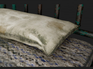 Old bed hospital 3D Модель