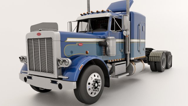 Peterbilt 359 3D मॉडल .c4d .max .obj .3ds .fbx .stl .blend 
