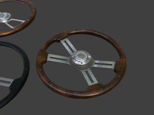 Vintage Steering Wheels 3D Model