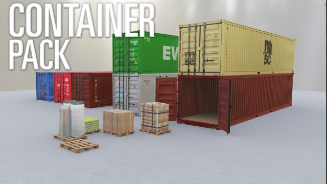 Container Pack 3Dモデル .c4d .max .obj .3ds .fbx .stl .blend 