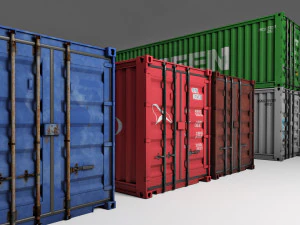 Konteyner Paketi 3D Model
