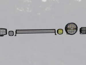 LED Lights Collection 3D Model