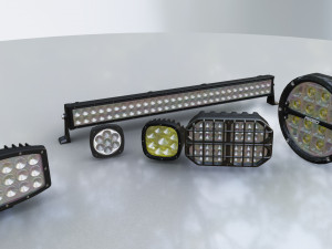 LED Lights Collection Model 3D