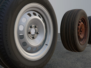 Steel Wheels 3D Model