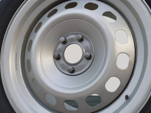 Steel Wheels 3D Model