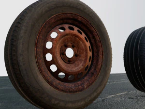Steel Wheels 3D Model