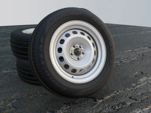 Steel Wheels 3D Model