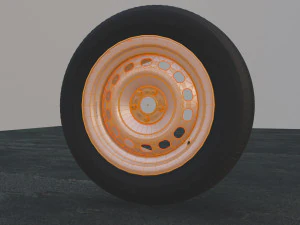 Steel Wheels 3D Model