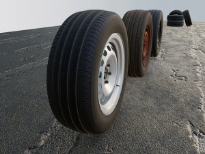 Steel Wheels 3D Model