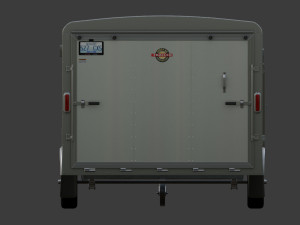 Car and Multi Purpose Enclosed Trailer Model 3D