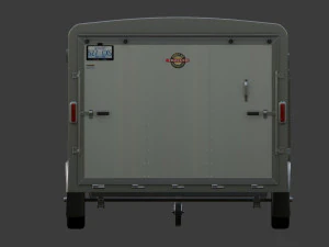 Car and Multi Purpose Enclosed Trailer 3D Model