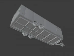 Car and Multi Purpose Enclosed Trailer 3D Model